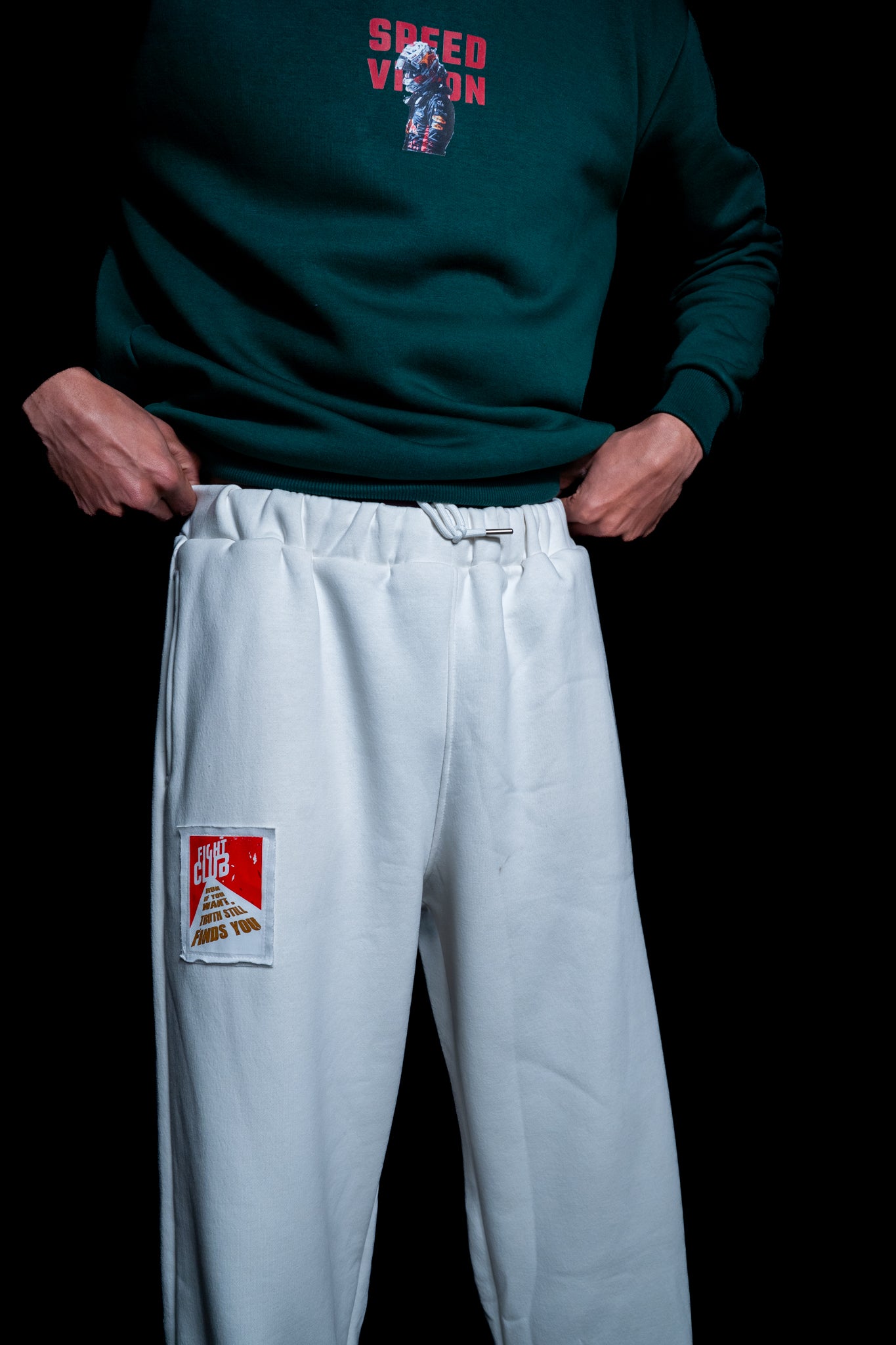 UNISEX | White Joggers