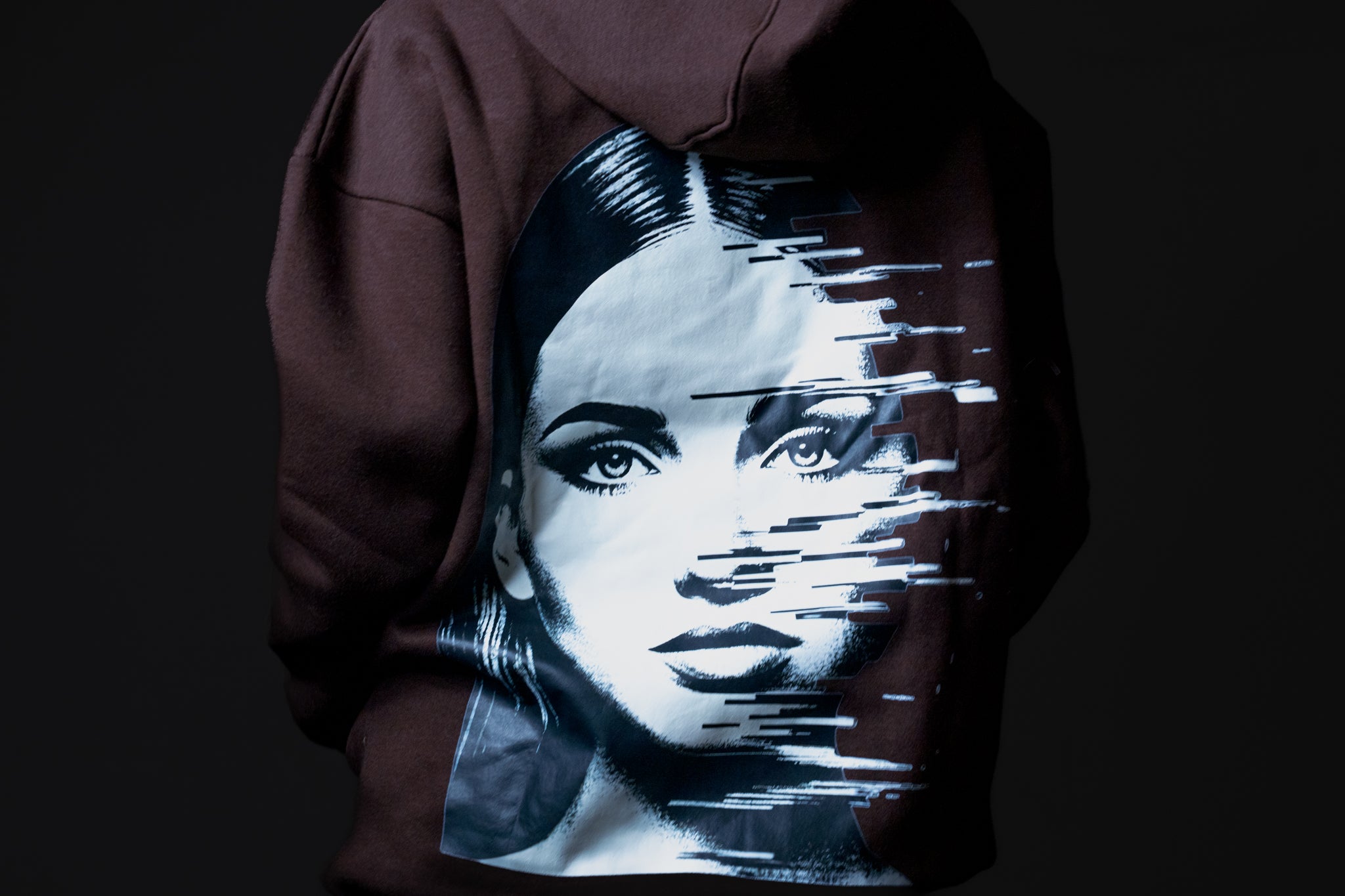 FACE HOODIE | CHOCOLATE BROWN